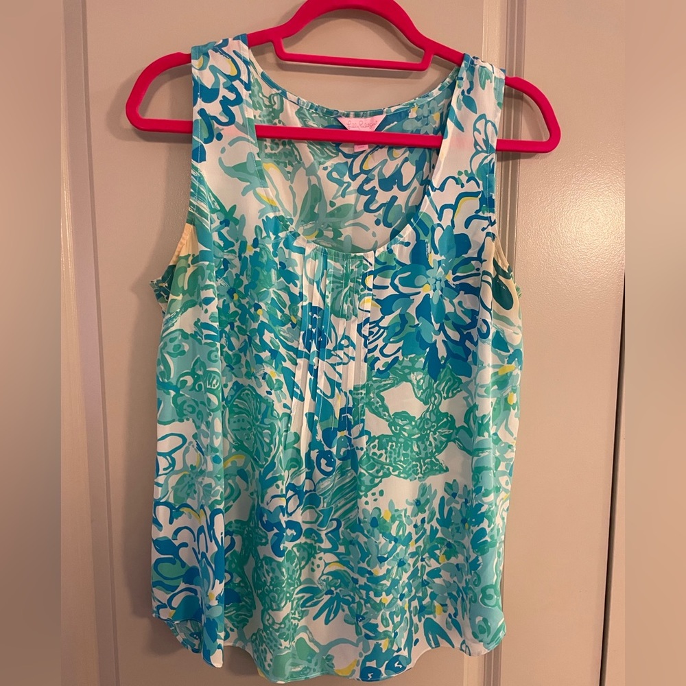 GUC Lilly Pulitzer Floral Tank Size Large